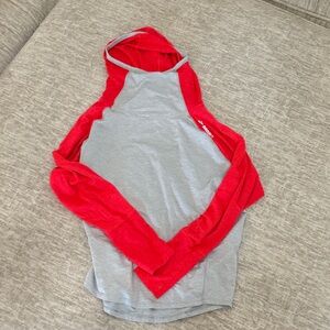 Pink and grey Brooks Running loose top